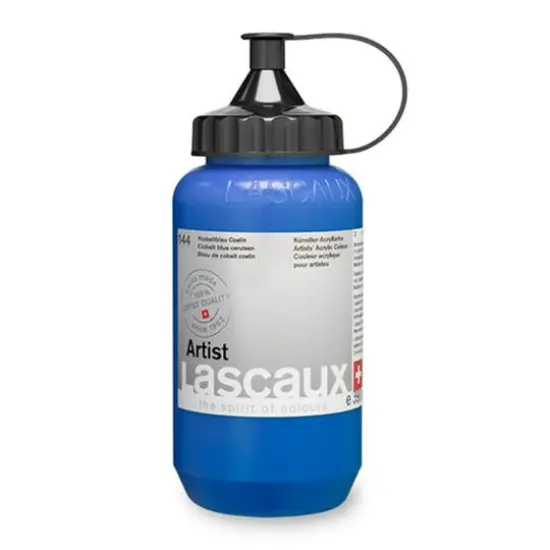 Lascaux Artist Acrylic Paint, 390mL 144 Cobalt Blue Cerulean {1}