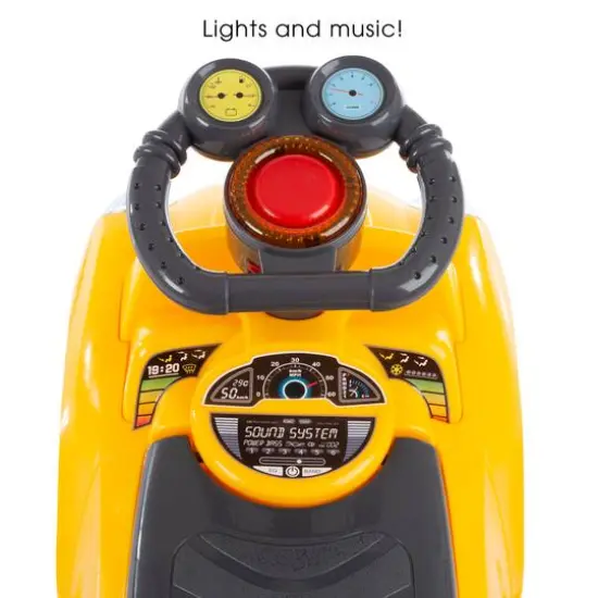Toy Time Yellow Ride-On Car {4}