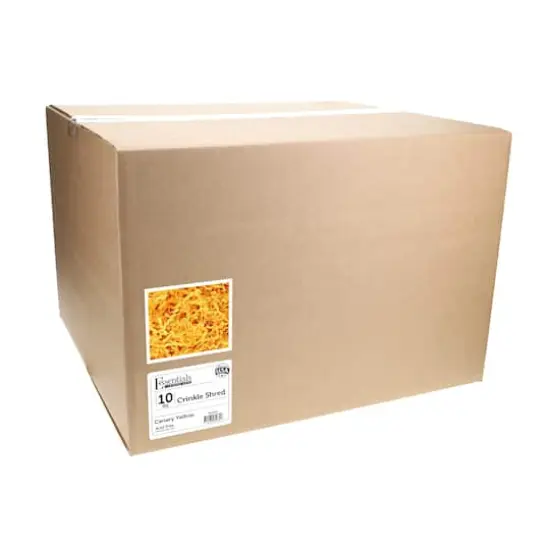 Essentials by Leisure Arts Crinkle Shred Box, 10lb. Canary Yellow {4}