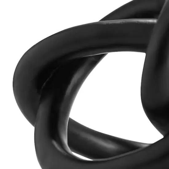 American Art Decor Infinite Curves 2-Piece Resin Table Top Knots Decor - 7.5" x 7.5", 5" x 5.75" {4}