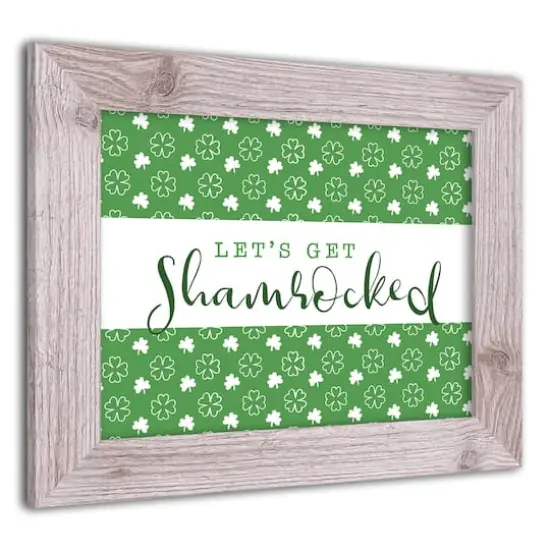 Lets Get Shamrocked Framed Print 11" x 14" Western White Framed Print {3}