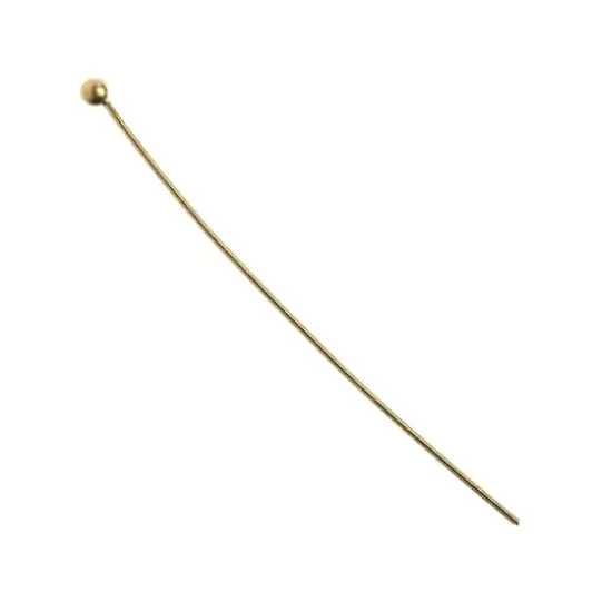 John Bead Must Have Findings 1.5" Ball Head Pins, 76ct. Gold {4}