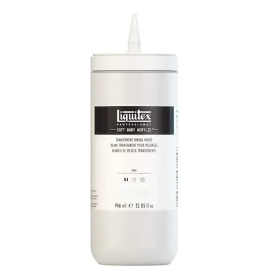 Liquitex&reg; Professional Soft Body Acrylic&trade; Paint Bottle, 32oz.Transparent Mixing White {10}