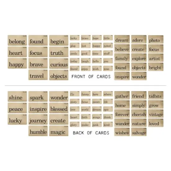 Tim Holtz&reg; Idea-Ology&reg; Double-Sided Flashcards, 45ct. {3}