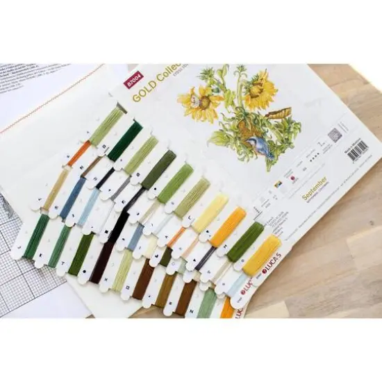 Luca-S September Bouquet Counted Cross-Stitch Kit {7}