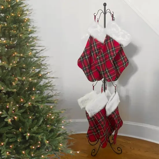 Haute Decor 54" Black Adjustable Christmas Stocking Tree Stand {3}