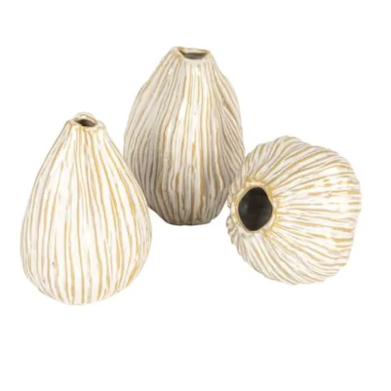 Hello Honey&reg; Whispering White Pleated Vase Set {1}