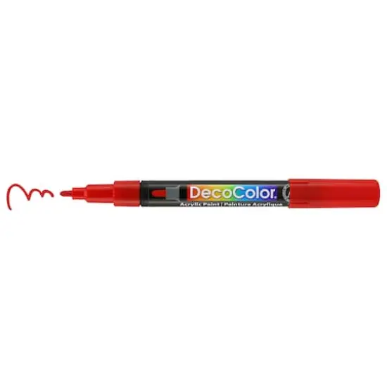 DecoColor&reg; Fine Tip Acrylic Paint Marker Red {1}