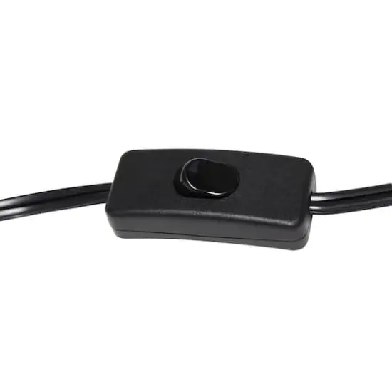 Lalia Home Modern Metal Scroll Table Lamp Black {10}