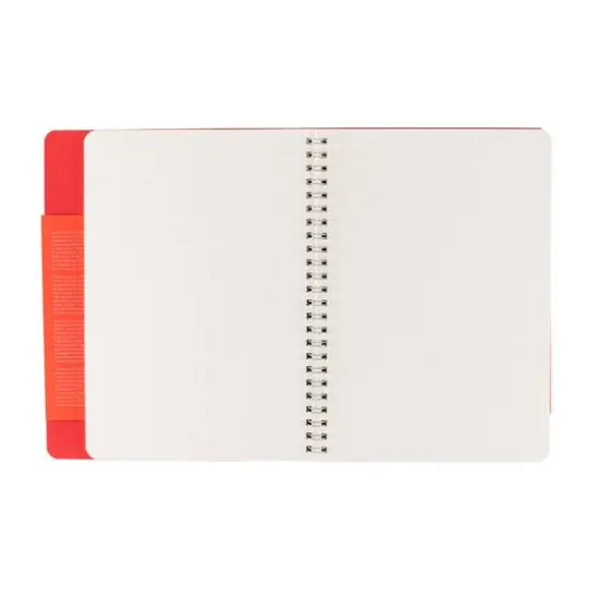 Fabriano&reg; Ecoqua Plus Dotted A5 Hidden Spiral-Bound Notebook Red {5}