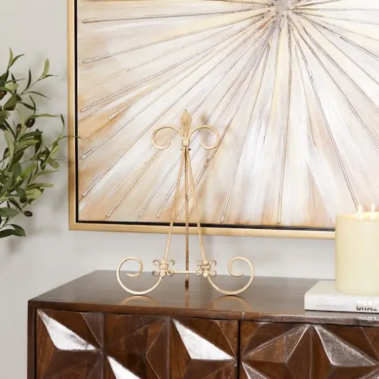 Gold Metal Traditional Easel, 12" x 11" x 15" {8}
