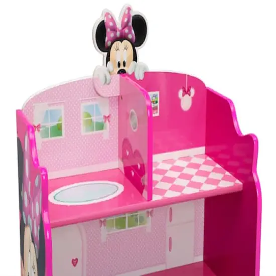 Disney&reg; Minnie Mouse Wooden Playhouse 4-Shelf Bookcase  {4}