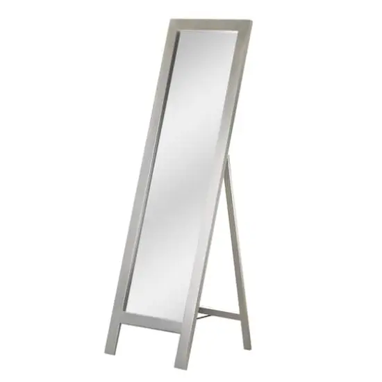 Head West Brushed Nickel Full Size Free Standing Easel Dressing Mirror - 18" x 64" {1}