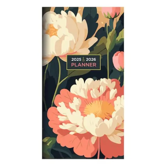 TF Publishing 2025-2026 Small Spring Peony Monthly Pocket Planner {1}