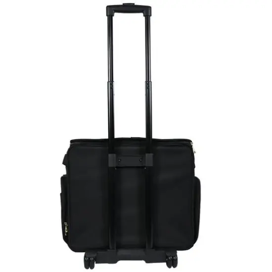 Everything Mary Black Stamped Rolling Sewing Machine Tote {5}