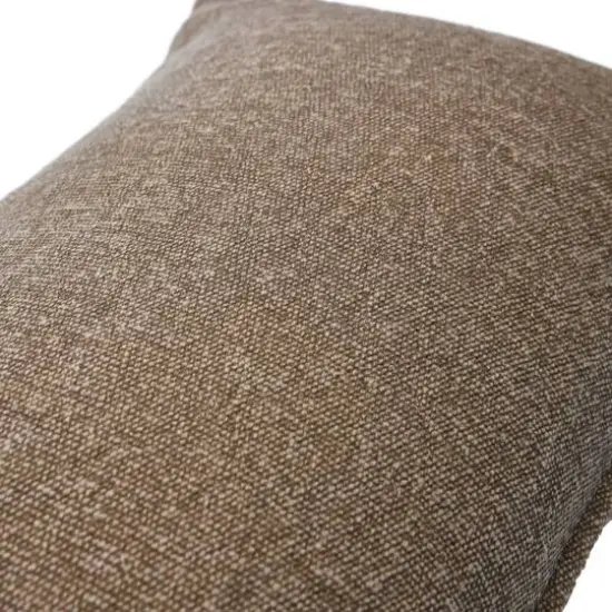 Hello Honey&reg; 20'' Brown Woven Canvas Lumbar Pillow Cover {3}