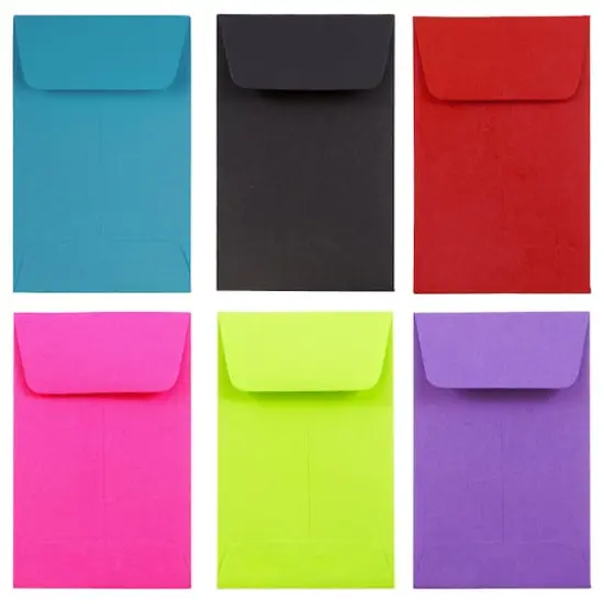 JAM Paper 2.25" x 3.5" Assorted Coin Business Envelopes, 150ct. {3}