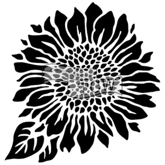 The Crafter's Workshop Joyful Sunflower Stencil {1}