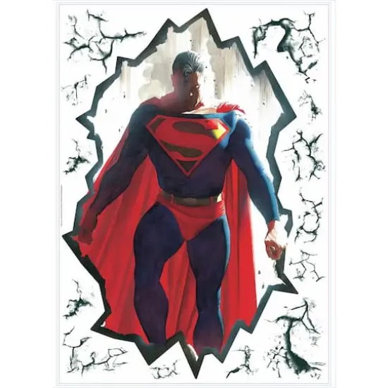 RoomMates Alex Ross Superman Cracked Peel & Stick Giant Wall Decal {4}