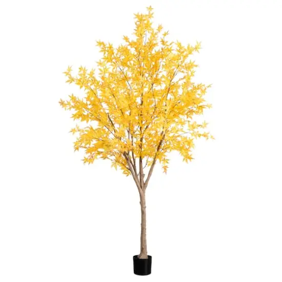 9ft. Potted Artificial Autumn Maple Tree {1}