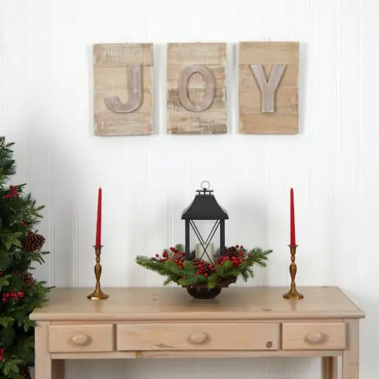 15" Rustic JOY Wall Art {5}