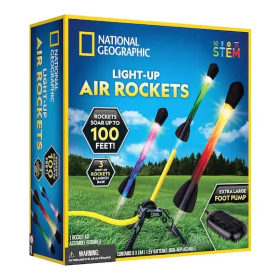 National Geographic&trade; Light-Up Air Rockets Activity Set {1}