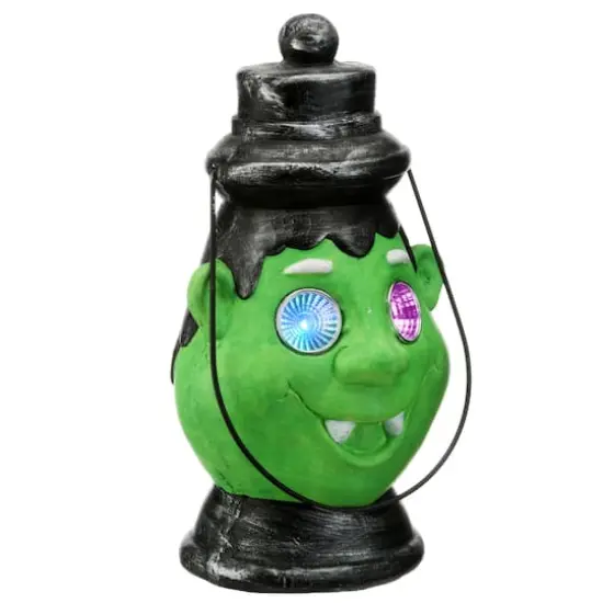 12" LED Green Ghoul Lantern {5}