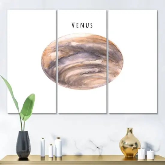 Designart - Planet Venus - Bohemian & Eclectic Canvas Wall Art Print {3}