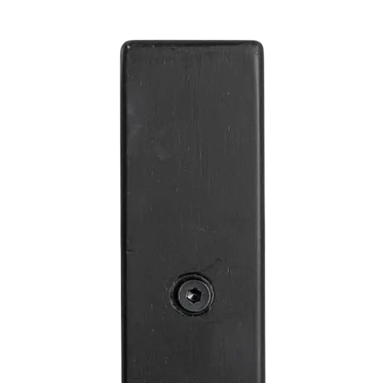 Hello Honey&reg; Black Chic Fir Wood & Metal Tray Table {4}