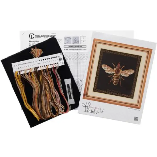 Thea Gouverneur Honey Bee Cross Stitch Kit {3}