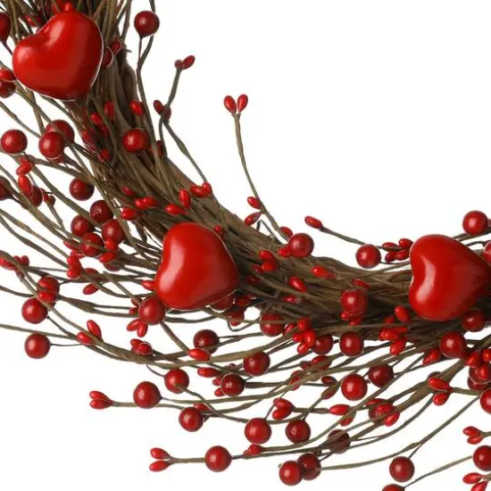 Glitzhome&reg; 18" Valentine's Berry Wreath {8}