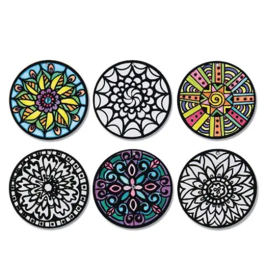 S&S&reg; Worldwide Velvet Art Hangable Mini Mandalas, 24ct. {1}