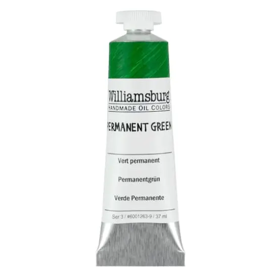 Williamsburg&reg; Artist Oil Colors, 37mL Permanent Green {1}