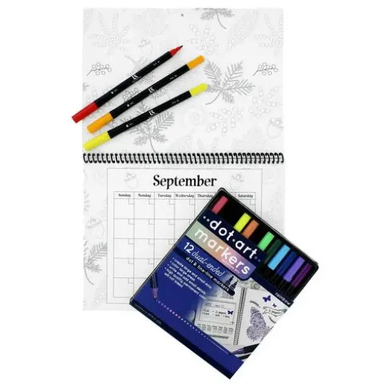 Leisure Arts&reg; Dot Art 8.5'' x 11'' Calendar {4}