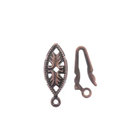 John Bead Must Have Findings 20mm Fish Hook Clasp Set, 9ct. Antique Copper {4}