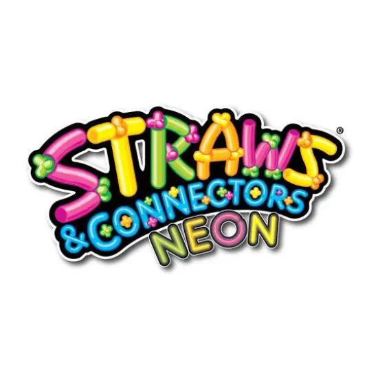 Straws & Connectors Neon - 300 Piece Set {7}