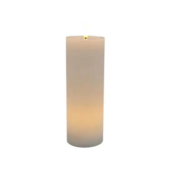 3" x 8" LED Wax Pillar Flickering Candle by Ashland&reg; White {3}