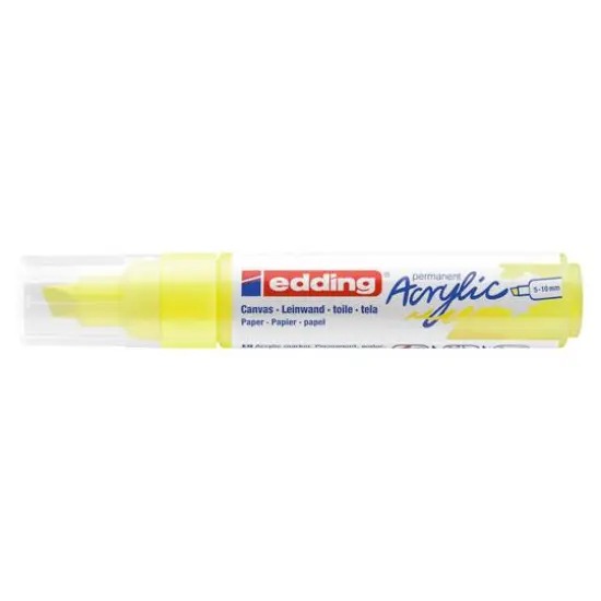 edding&reg; 5000 Broad Acrylic Marker Neon Yellow {1}
