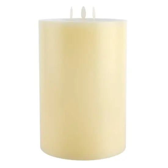 6" x 9" Oscillating Flame LED Pillar Candle by Ashland&reg; Ivory {1}