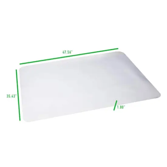 Mind Reader 47.5" Clear Rolling Chair Carpet Protection Mat {4}