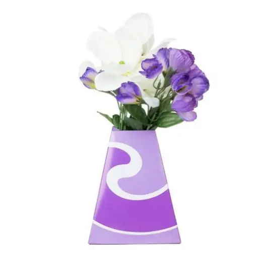 JAM Paper Pop-Up Vase Boxes, 3ct. Violet Swirls {3}