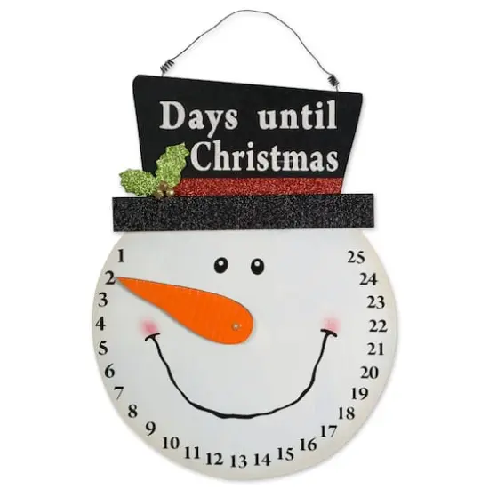 DII&reg; Snowman Days Til Christmas Hanging Sign {1}