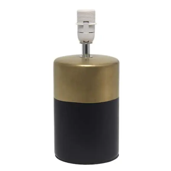 Simple Designs Two Toned Basics Table Lamp Black/Gold {10}