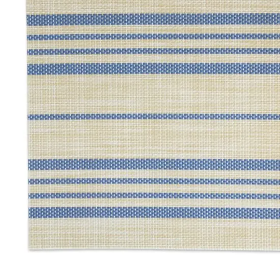 DII® French Blue Striped Farmhouse Woven Placemat Set, 6ct. {3}