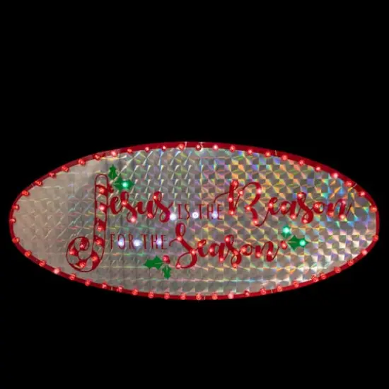 43" LED Holographic Merry Christmas Sign Outdoor D&eacute;cor {3}