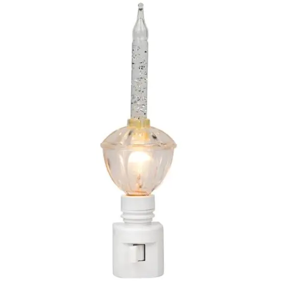 6.5" Clear Retro Style Christmas Bubble Night Light {4}