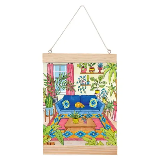 Faber-Castell&reg; Plant Room Color by Number Wall Art Kit {4}