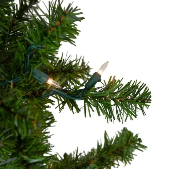 7.5ft. Pre-Lit Canadian Pine Artificial Christmas Tree, Clear Lights {5}