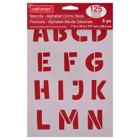 1.5" Comic Book Alphabet Stencils by Craft Smart&reg; {3}