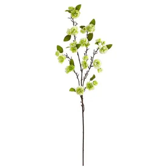 41'' Cherry Blossom Artificial Flower Spray, 3ct. Light Green {2}
